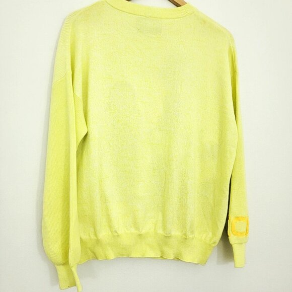 Iceberg History Peanuts Collection 2022 Intarsia Lucy Sweater in Yellow Small - Picture 7 of 13